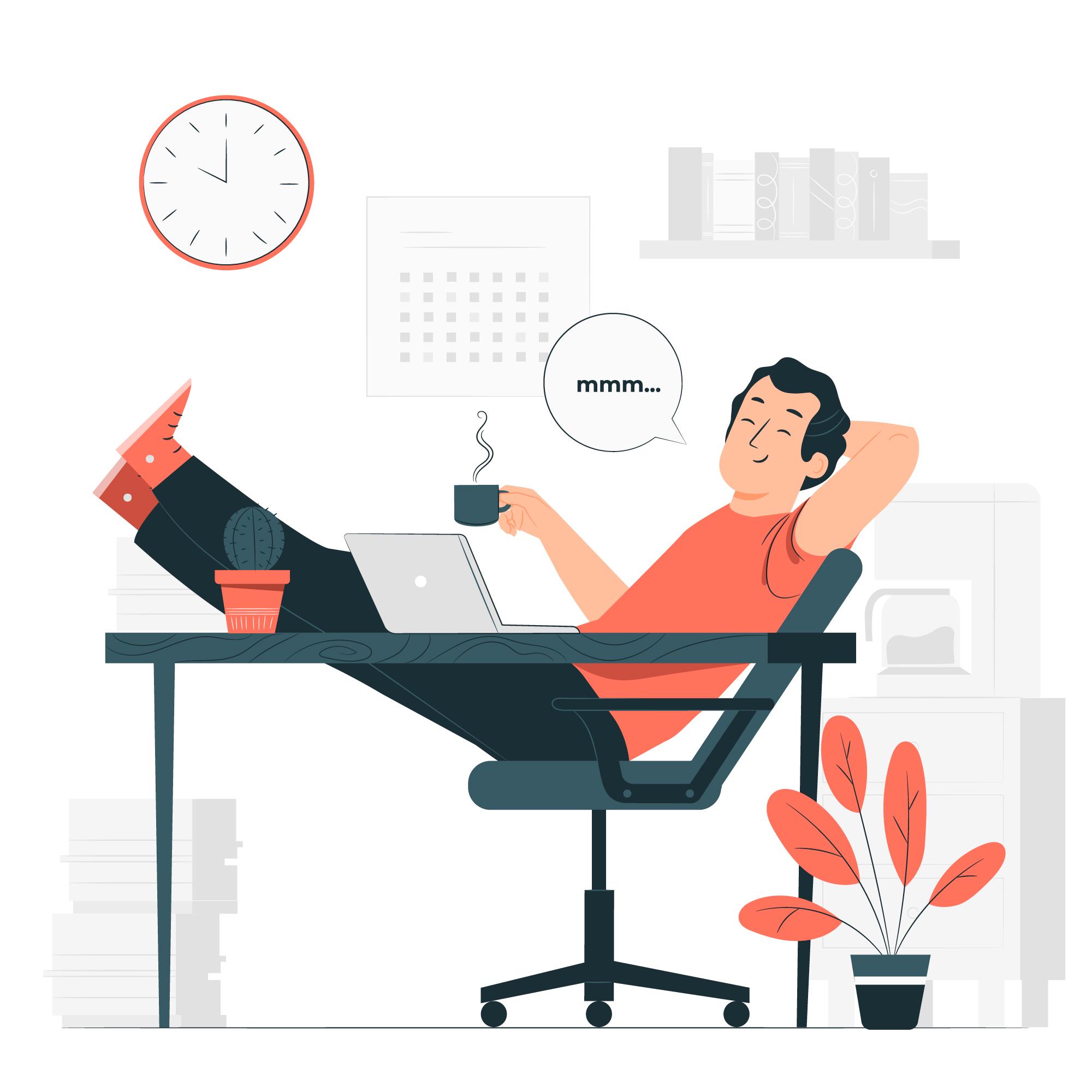 Developer relaxing